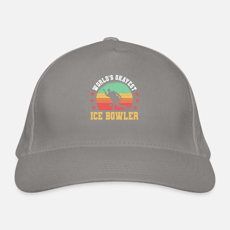 Drôle de cadeau de bowling sur glace Casquette classique bio