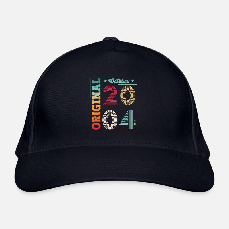 19e anniversaire Original Octobre Année 2004 Casquette classique bio