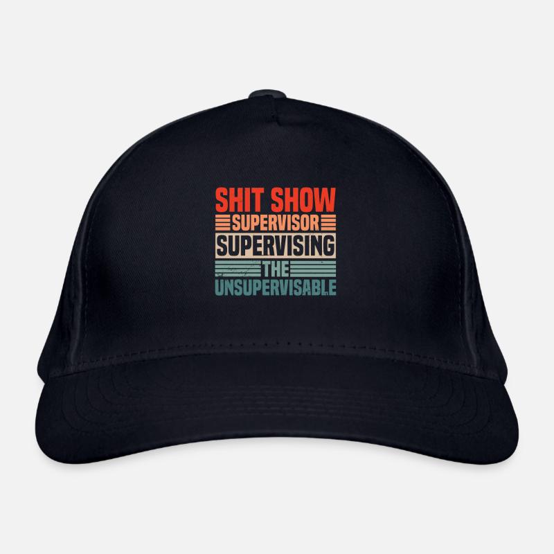 Retro Supervisor Gift Organic Baseball Cap