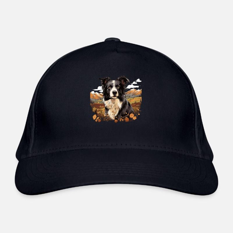 Hund Border Collie Bio-Baseballkappe