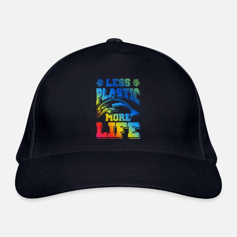 plastik save the ocean Bio-Baseballkappe