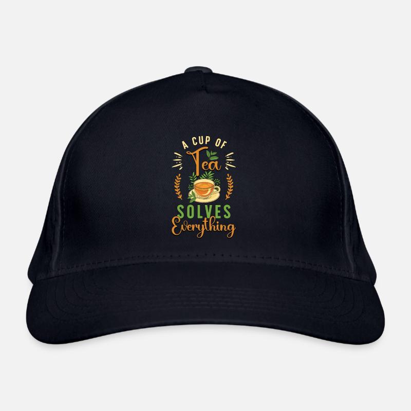 Herbal Tea A Cup Of Tea Solves Everything Herbal Bio-Baseballkappe