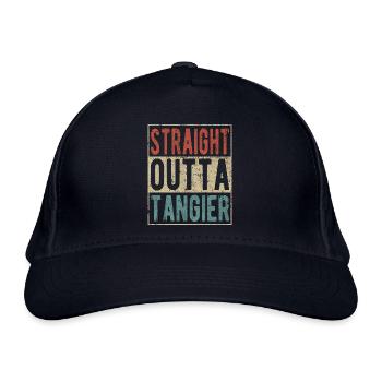 Tout droit sorti de Tanger - Casquette classique bio - marine - Devant