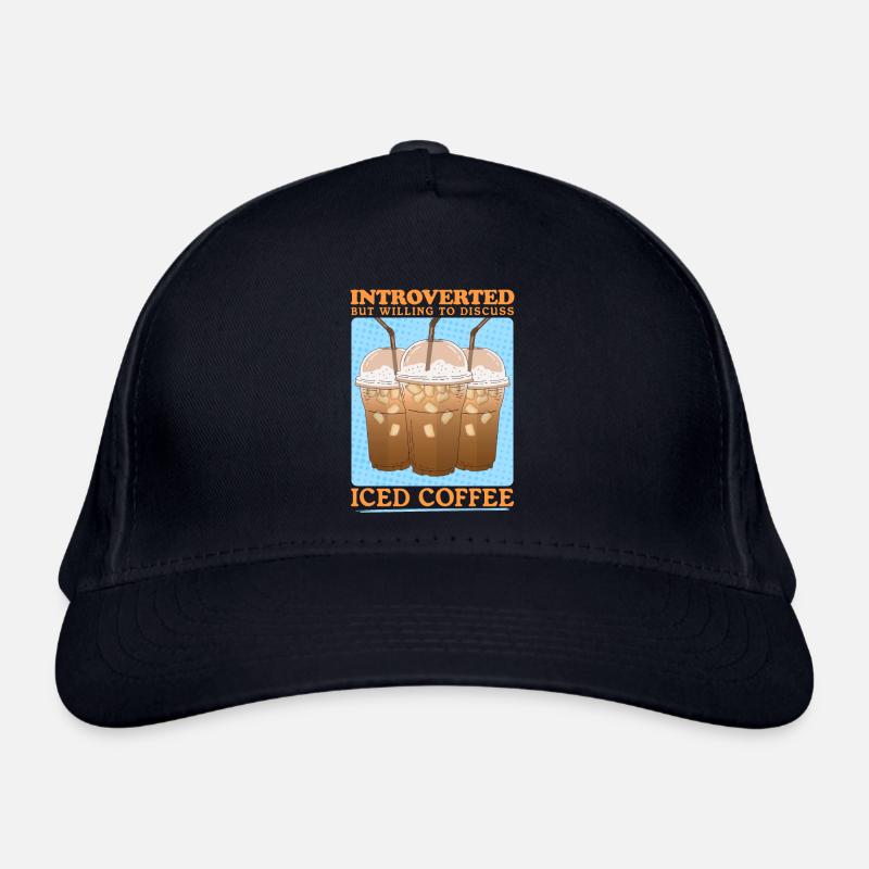 Eiskaffee Iced Coffee Kaffee Liebhaber Geschenk Bio-Baseballkappe