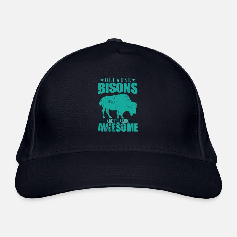 Because Bisons are Freaking Awesome Tier Bio-Baseballkappe