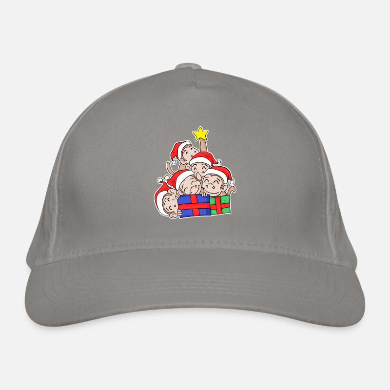 Singe Singe Arbre de Noël Noël Casquette classique bio