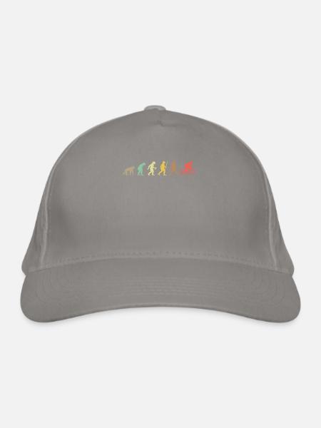 Bike Retro Cycling Evolution Bicycle - Casquette classique bio - gris clair - Devant