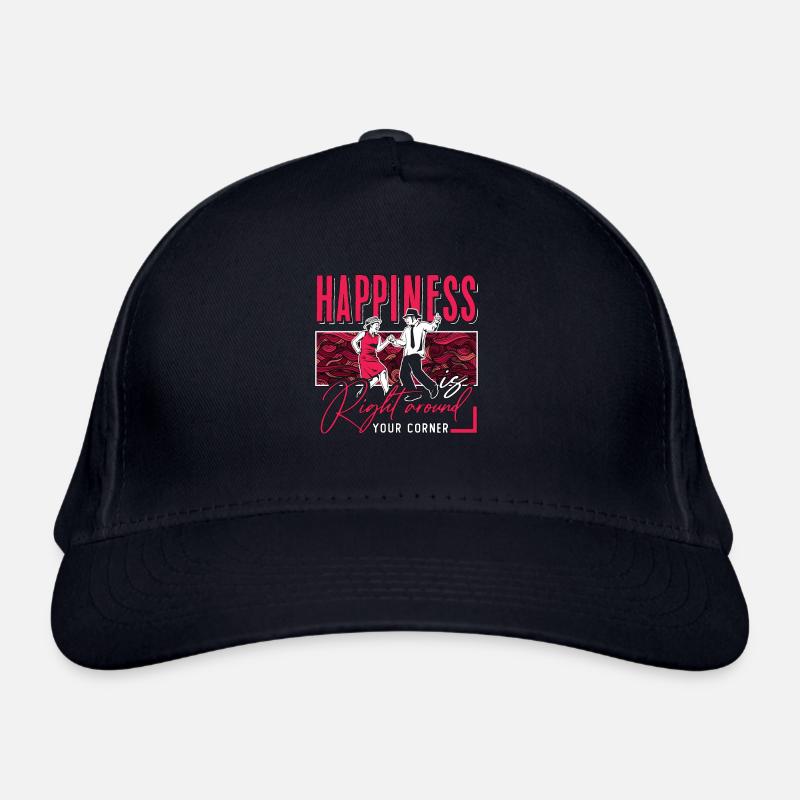 Danse carrée Le bonheur est juste Danse occidentale Casquette classique bio