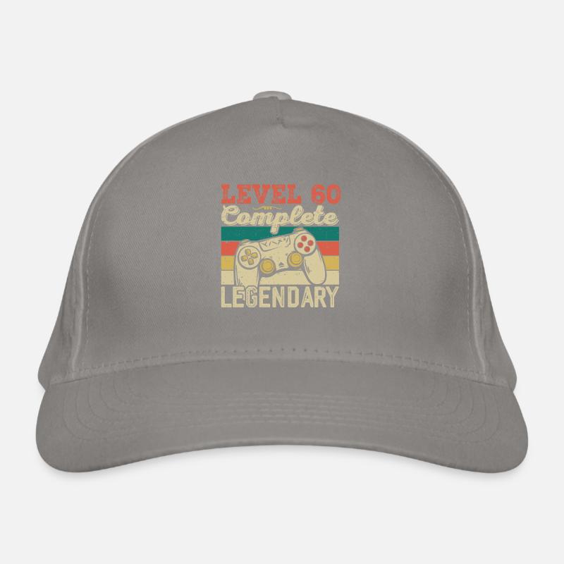 Level 60 Complete, 60th Birthday Gift Organic Baseball Cap
