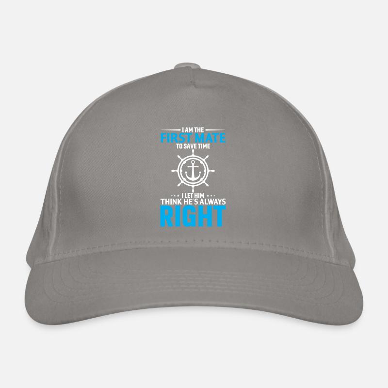 I'm the first helmsman to save time Organic Baseball Cap