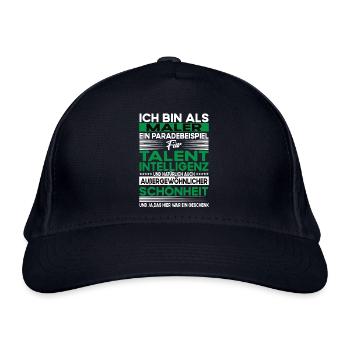 Maler Bescheiden - Lustiger Spruch - Bio-Baseballkappe - Navy - Vorne