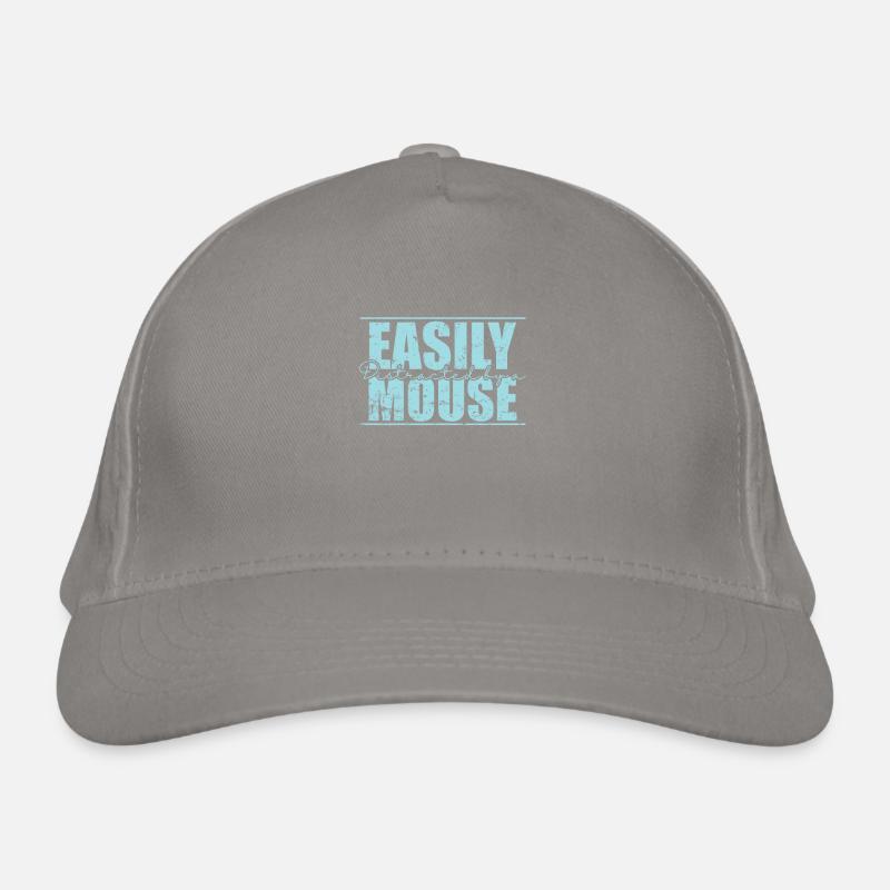 Easily distracted by Mice Rodent Organic Baseball Cap