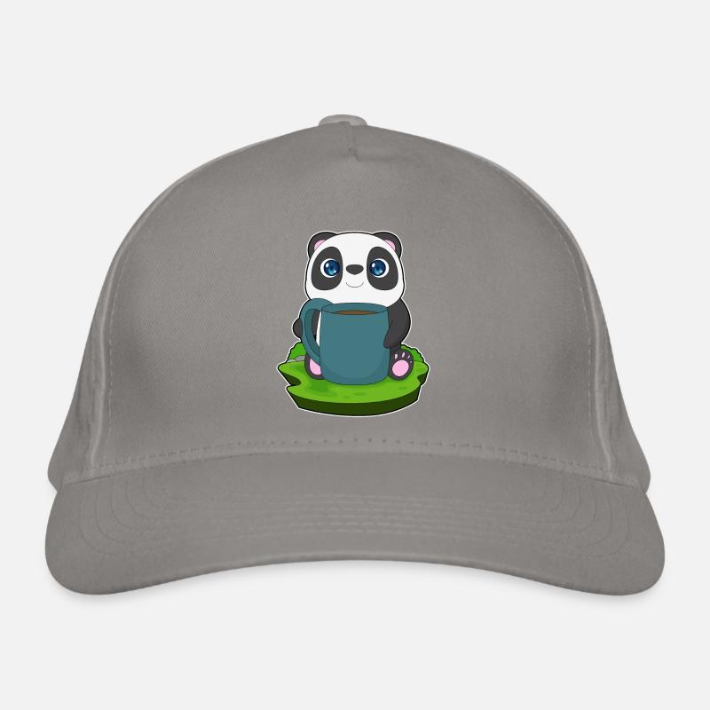 Panda Kaffee Becher Bio-Baseballkappe