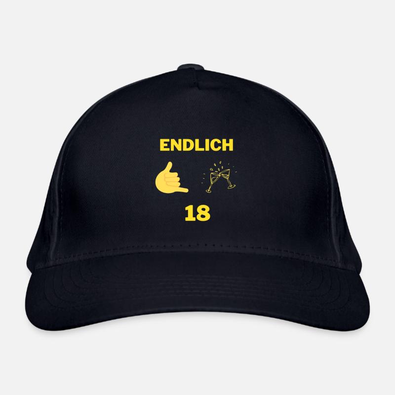 Endlich 18 Bio-Baseballkappe
