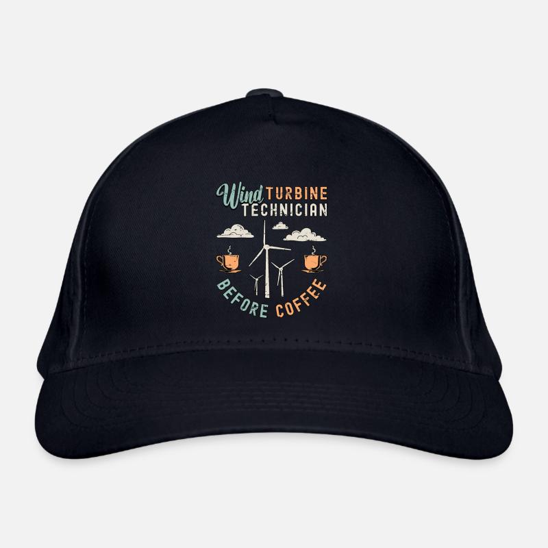 Wind Turbine Technician Before Windmill Coffee Bio-Baseballkappe