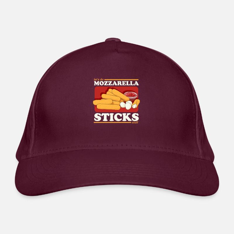 Mozzarella Sticks | Lover's Cheese Gift Organic Baseball Cap