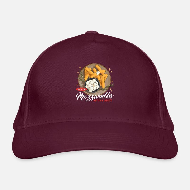 Mozzarella Sticks Cheese Lover Gift Organic Baseball Cap