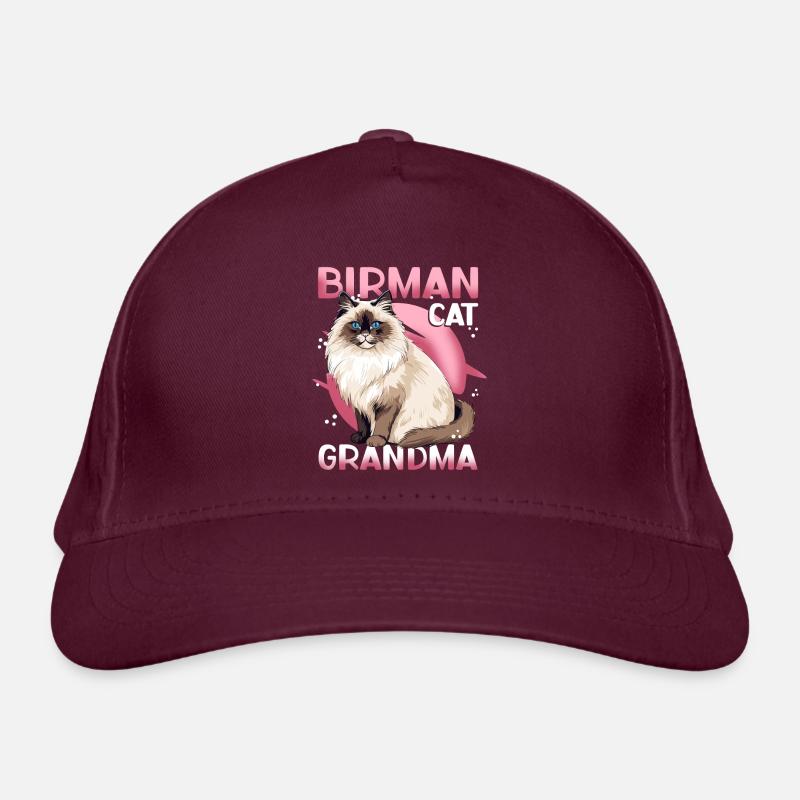 Birma Katzen Oma Birmakatze Birmchen Geschenk Bio-Baseballkappe