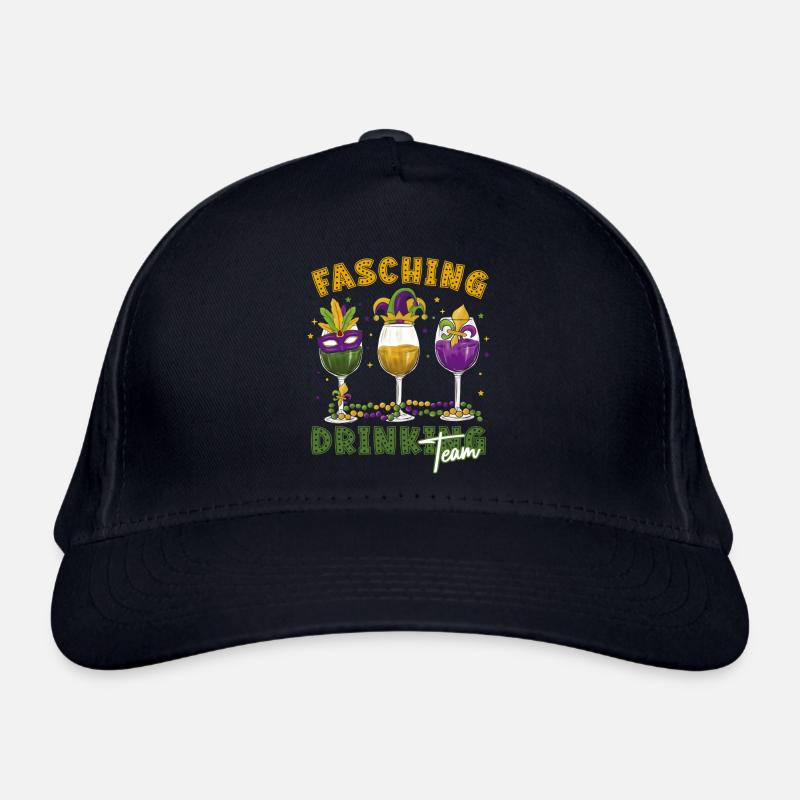 Fasching Karneval Drink Team Masken Gläser Bio-Baseballkappe