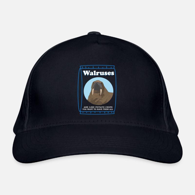 Walross Walroß Robbe Walrosse Walrus Geschenk Bio-Baseballkappe