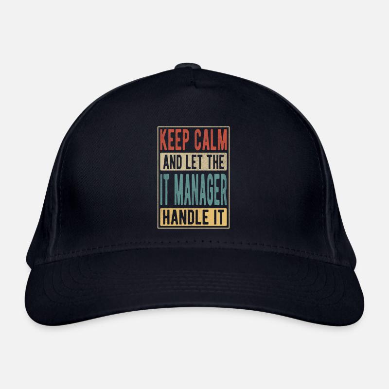 IT-Manager Retro-Geschenk Bio-Baseballkappe