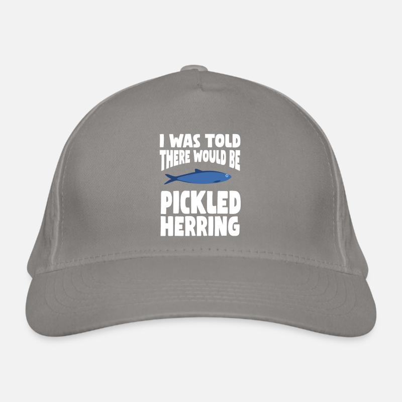 Pickled herring design Organic Baseball Cap