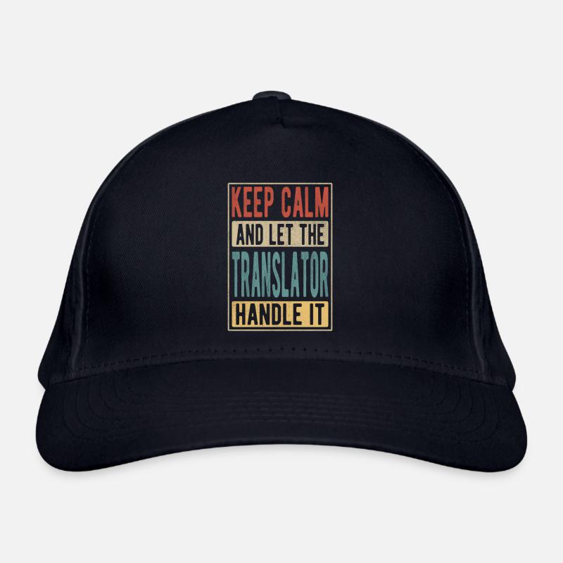 Übersetzer Retro Geschenk Bio-Baseballkappe