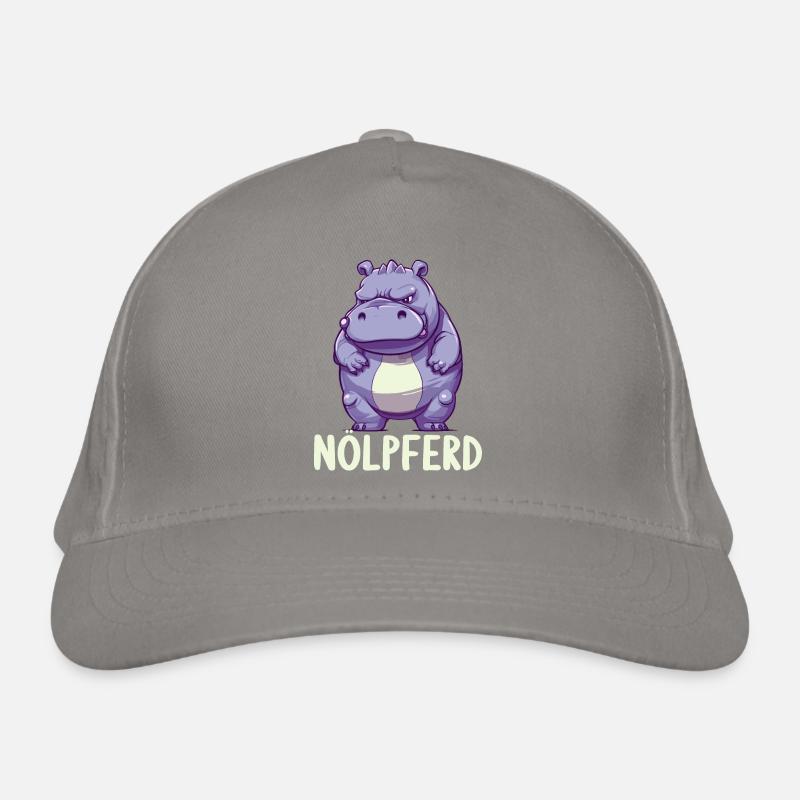 Hippo Hippo Complain Complainer Nölpferd Organic Baseball Cap