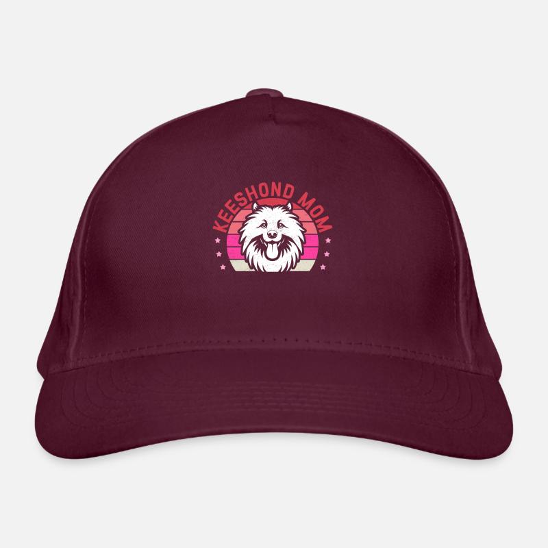 Keeshond maman Wolfspitz chien papa cadeau Casquette classique bio