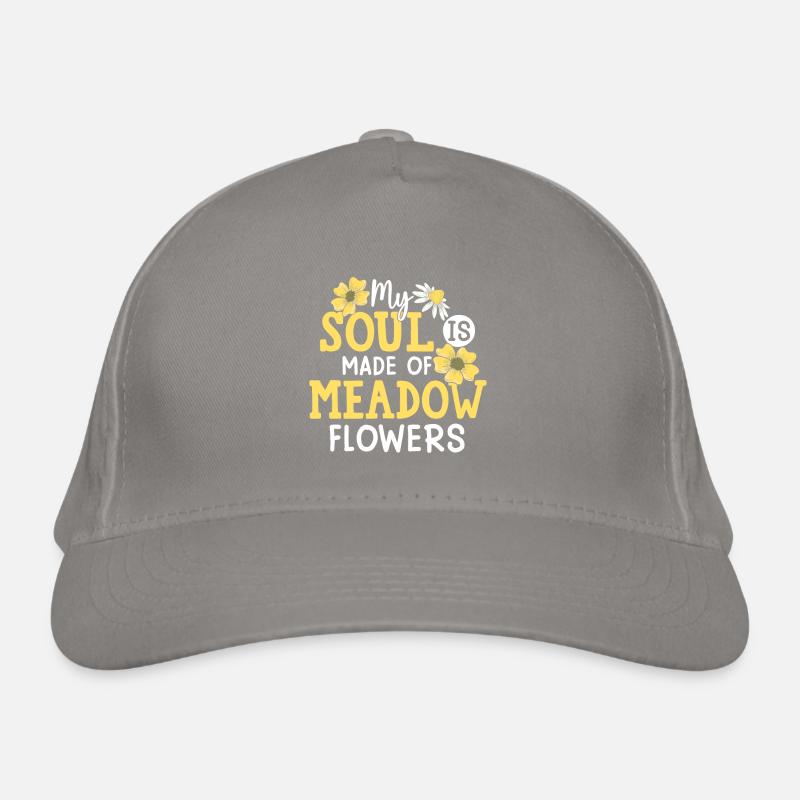 Mon âme est faite de fleurs de prairie Casquette classique bio