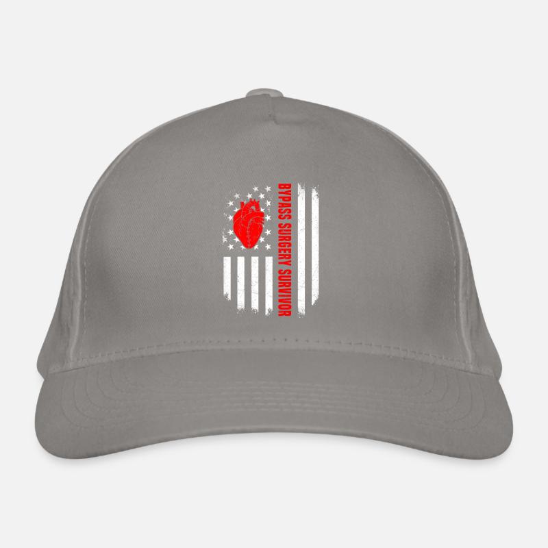 Bypass Surgery American Flag Organic Baseball Cap