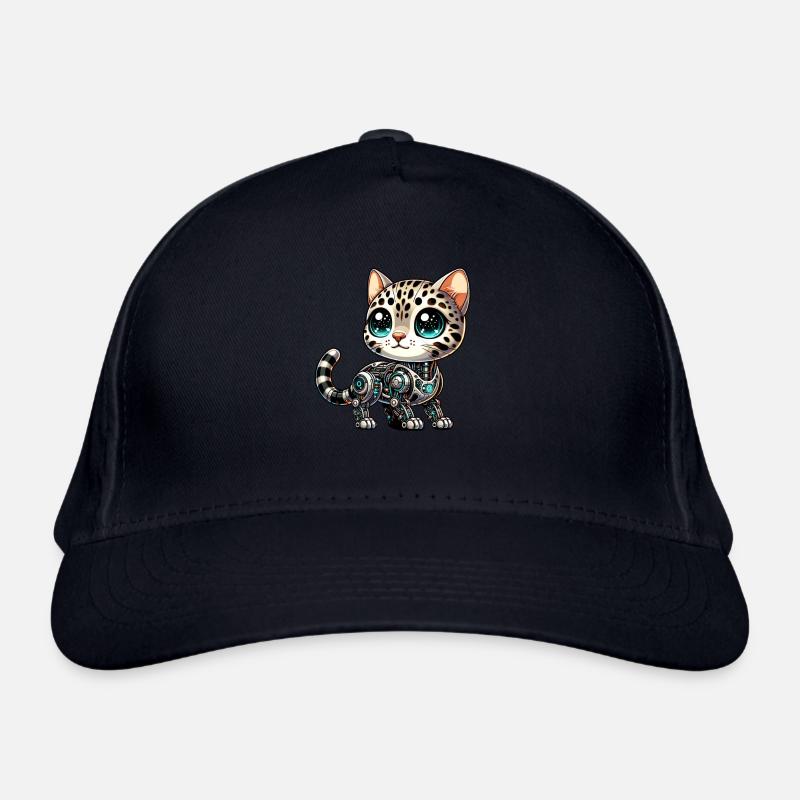 Bengal Cat Robot Cyborg Cartoon Organic Baseball Cap