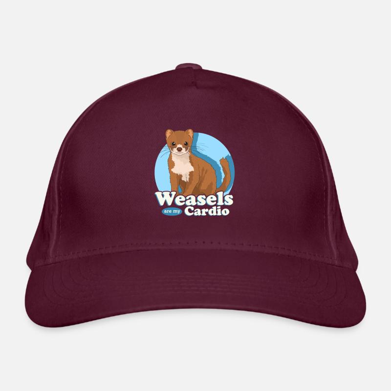 Wiesel Mauswiesel Zwergwiesel Geschenk Bio-Baseballkappe