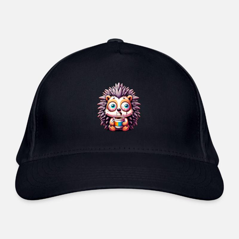 Hérisson avec café Coffee Caffeine Shock Casquette classique bio
