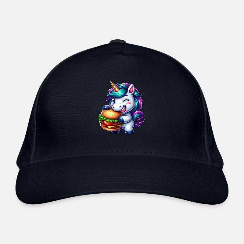 Hamburger Cheeseburger licorne Casquette classique bio