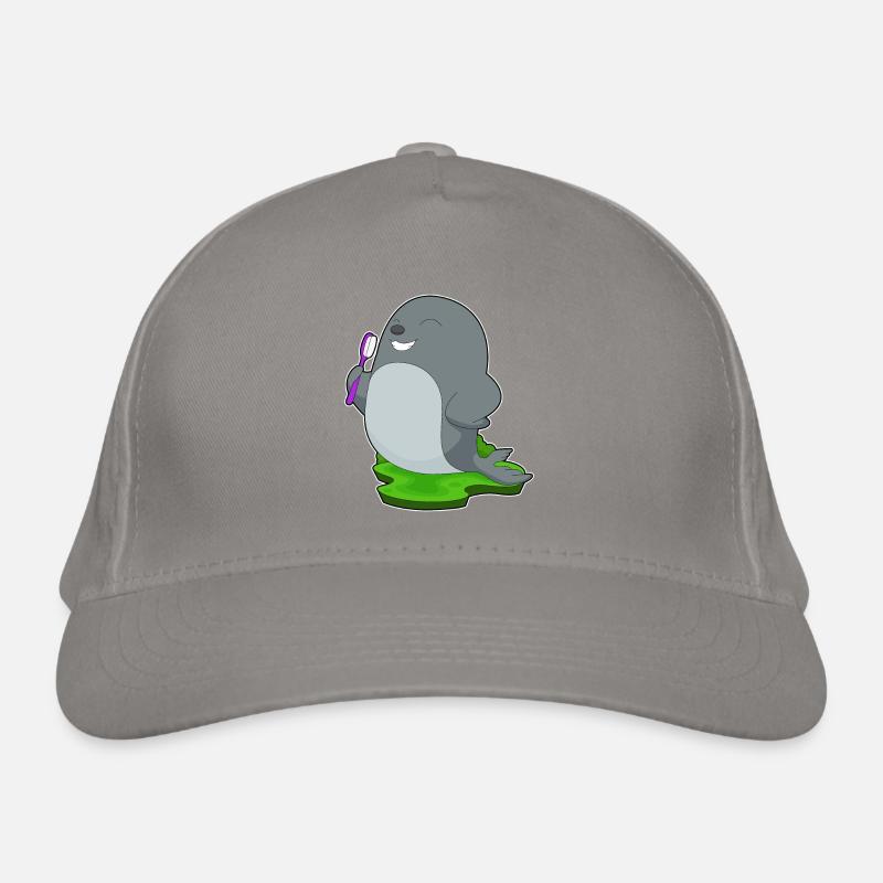 Seal Teeth Brushing Toothbrush Organic Baseball Cap