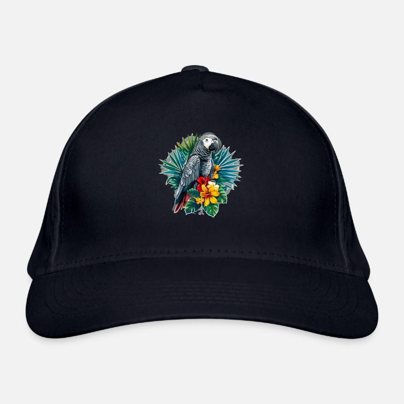 Perroquets gris d’Afrique Casquette classique bio