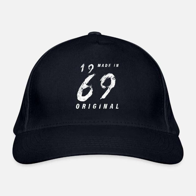 Made In 1969 Original Geburtstag Grunge Distressed - Bio-Baseballkappe - Navy