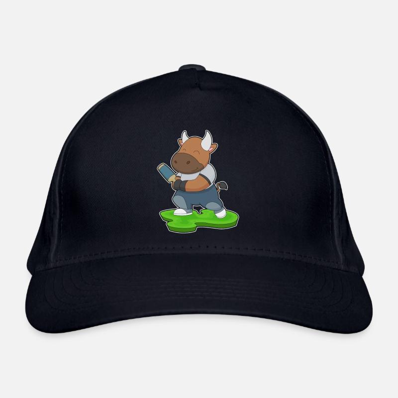 Stier Cricket Cricketschläger Bio-Baseballkappe