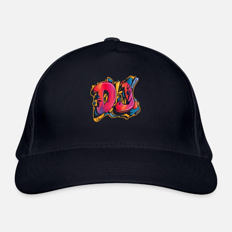DJ Graffiti Style Design Bunt Bio-Baseballkappe