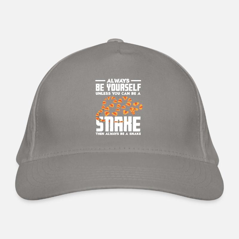 Schlange Tiere Tier Schlangen Bio-Baseballkappe