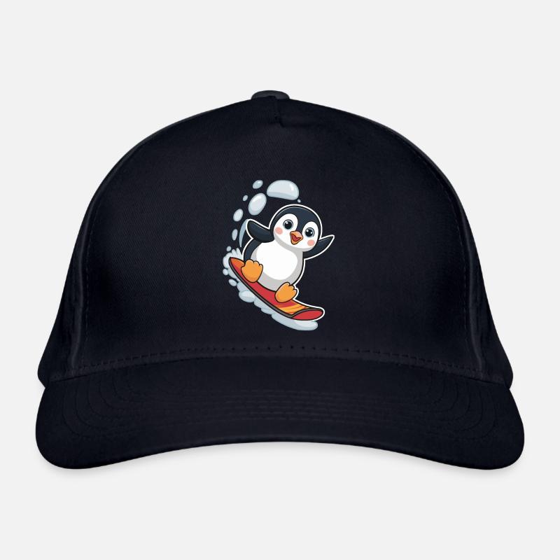 Snowboarding Penguin Snowboarder Cute Organic Baseball Cap