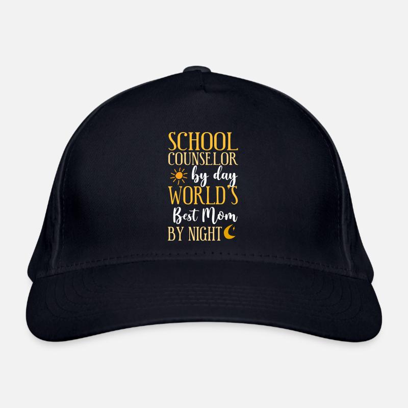 School Counselor Mom School Organic Baseball Cap