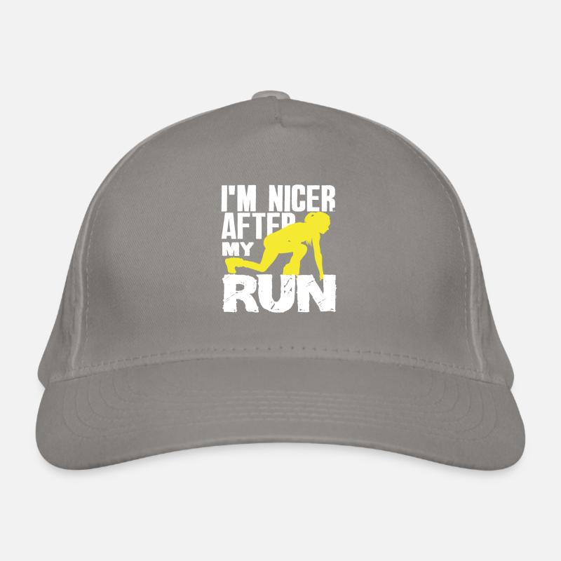 Je suis plus gentil après ma course Casquette classique bio