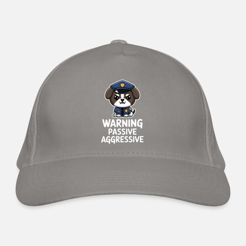 Warning Passive Aggressive Hundemotiv Bio-Baseballkappe