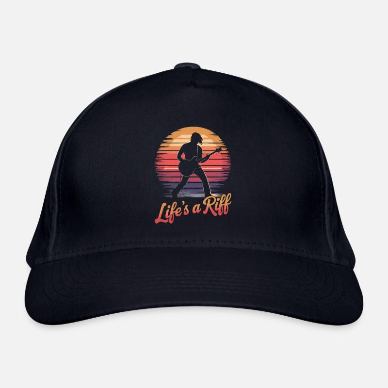 Guitariste : Life’s A Riff Art - Casquette classique bio - marine