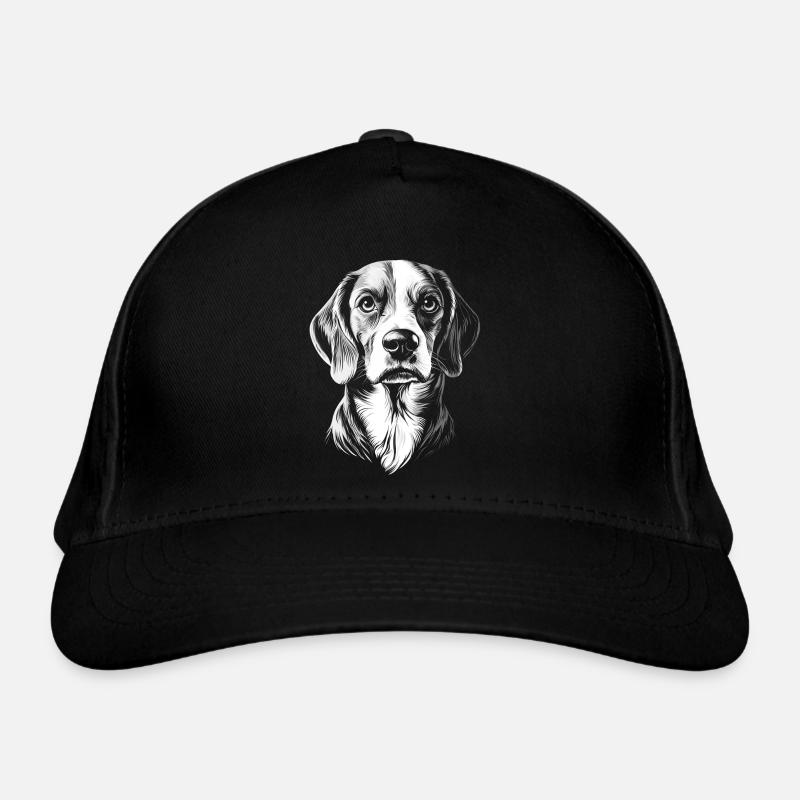 Beagle Portrait Chien Chien Idée Cadeau Casquette classique bio
