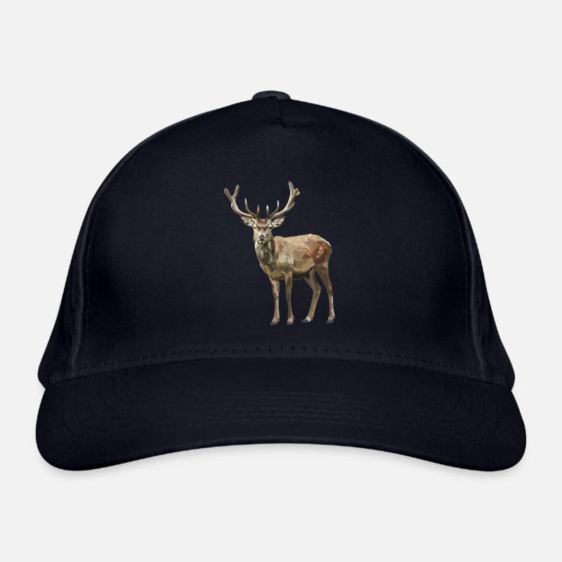 Hirsche Hirsch Bio-Baseballkappe