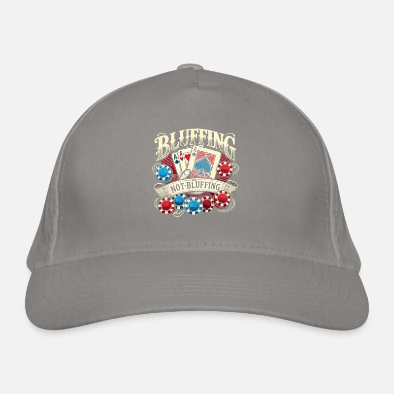 Bluffen oder nicht bluffen Bio-Baseballkappe