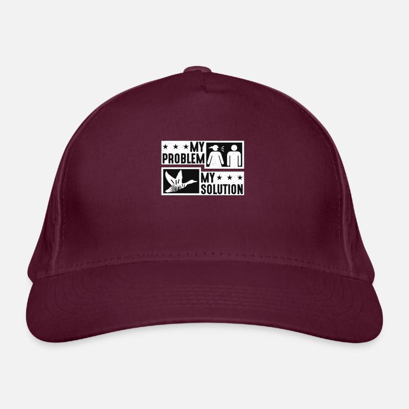 Mallard Duck My Problem My Solution Pictogram Dad Bio-Baseballkappe